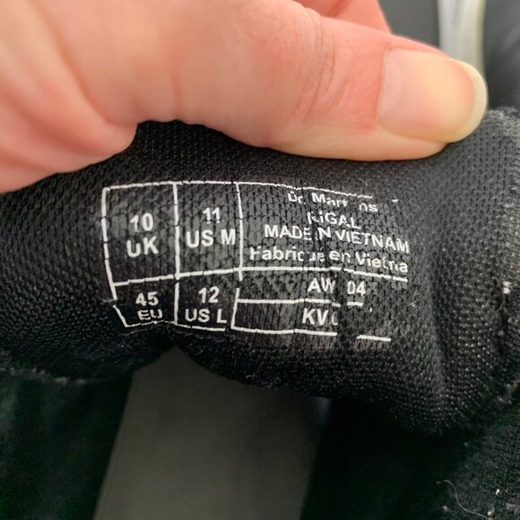 Dr. Martens Rigal Carpathian Unisex Lace-up High Top Sneakers in Black Size 11 - Picture 13 of 13